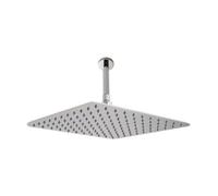 Hudson Reed Chrome Ceiling Mounted Fixed Shower Head & Arm 400mm -