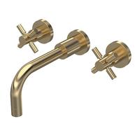Hudson Reed Tec Brass Wall Mounted Basin Mixer