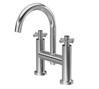 Hudson Reed Tec Crosshead Swivel Spout Bath Mixer Tap - TEX353