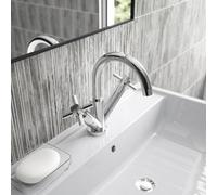 Hudson Reed Tec Crosshead Mono Basin Mixer - Chrome