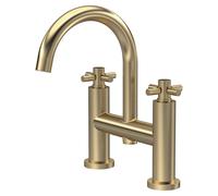 Hudson Reed Tec Crosshead Bath Filler - Brushed Brass
