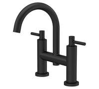 Hudson Reed Tec Lever Bath Filler - Matt Black