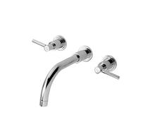 Hudson Reed Tec Lever Wall Hung Basin Mixer Tap | Chrome | Brass | 320mm x 106mm