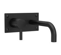 Hudson Reed Tec Single Lever Wall Mounted Basin Bath Filler - Matt Black