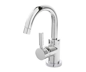Hudson Reed Tec Side Action Mono Basin Mixer Tap with Push Button Waste