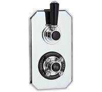 Old London A3057E Edwardian Traditional Bathroom Shower Triple Thermostatic Shower Valve, Chrome