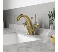 Hudson Reed Topaz Brass Crosshead Mono Basin Mixer Tap BC805HX
