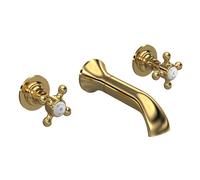 Hudson Reed Topaz Brass 3 Tap Hole Crosshead Basin Mixer Tap BC817HX