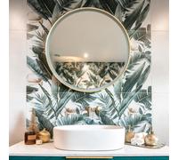 Hudson Reed Touch Sensor Mirrors 800mm Round Illuminated Mirror - Brushed Brass (18831)