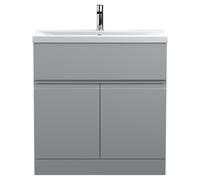 Hudson Reed Urban Grey 800mm Floor Standing Vanity Unit & Basin 1