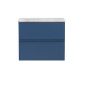 Hudson Reed Urban Blue 600mm Wall Hung 2-Drawer Vanity Unit & Work