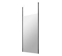 Hudson Reed 900mm Wetroom Screen With Ceiling Posts - Matt Black