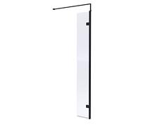 Hudson Reed Black Wetroom Swing Shower Screen 300mm WRSBP30