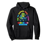 Hudson Schoolchild personalized Back to School Dino Truck Pullover Hoodie