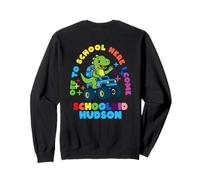 Hudson Schoolchild personalized Back to School Dino Truck Sweatshirt