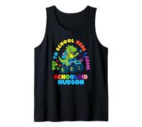 Hudson Schoolchild Personalized Back to School Dino Truck Tank Top