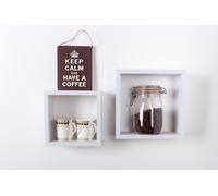 Core Products Hudson Set Of 2 Wall Cubes - Matt White, White