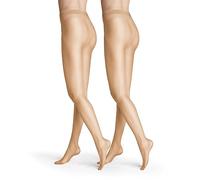 Hudson Simply Shine 15 Women's Tights Pack of 2 Transparent Shimmer 15 Denier, Teint 0010, 38-40