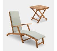 Hudson Sun Lounger and Table Set