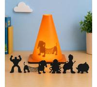 Hudson Supply Co Toy Story Inspired LED Night Light with 5 Interchangeable Cartoon Cowboy Characters - Kids Bedroom & Nursery Display Lamp
