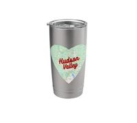 Hudson Valley map Heart - I Love NY Fun Design Stainless Steel Insulated Tumbler