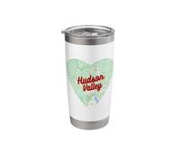 Hudson Valley map Heart - I Love NY Fun Design Stainless Steel Insulated Tumbler
