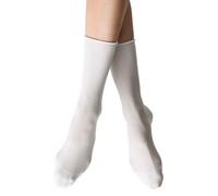 Hudson Women's 015020 relax fine Calf Socks, White (White 0008), 2.5/5 (Manufacturer size: 35/38)