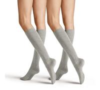 Hudson Women's Only 2-Pack Ksd Knitted Knee Socks, Silver, 35-38 (Pack of 2)