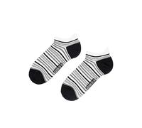 Hudson Women's Line Fashion Sneaker Socks, Black 0005, 39-42