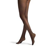 Hudson Women's Love You Patterned Tights (Pack of 1), Black 0005, 42-44