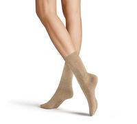 HUDSON Women's Relax Cotton druckfreier Bund Knit Socks, Beige 0723, 35-38