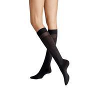 Hudson Kunert Women's Relax Light Knee Socks, 100 Denier, Black 0005, 35-38