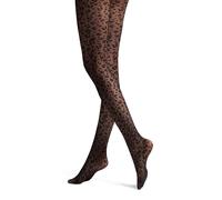 Hudson Women's Sparkly Leo Gemustert Tights, Black, 44-46