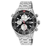 Hudson Yards 48815B Chronograph Swiss Automatic Sellita SW500 Stainless Steel Watch Gevril Silver One Size