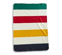 Hudson's Bay Fleece Throw Blanket Chunky Stripe
