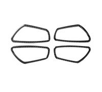 HUDVNST Car Parts for Civic 10th Gen 2016-2019 Car Carbon Fiber Interior Door Handle Panel Door Bowl Cover Sticker Trim(Door Bowl Frame)