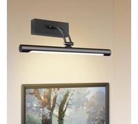 Hudyogy Hardwired Picture Light for Wall Black, 36cm Night Light LED Wall Sconces for Pictures,Dart Board Lights Picture Lights for Dartboard Mirror Frame Gallery
