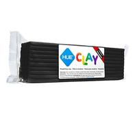 HUE Clay (Formerly Newplast) 500g, Black - Firm, Reusable, Non-Drying, Oil-Based Modelling Material for Stop Motion Animation, Hobbyists & Sculptors. One Colour Layered Bar