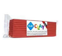 HUE Clay (Formerly Newplast) 500g, Red - Firm, Reusable, Non-Drying, Oil-Based Modelling Material for Stop Motion Animation, Hobbyists & Sculptors. One Colour Layered Bar