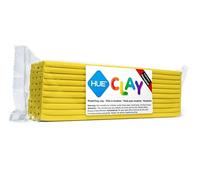 HUE Clay (Formerly Newplast) 500g, Yellow - Firm, Reusable, Non-Drying, Oil-Based Modelling Material for Stop Motion Animation, Hobbyists & Sculptors. One Colour Layered Bar