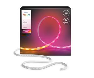 Hue Flux 2-Meter LED Strip Light Extension, Vibrant Color and Ambiance, Flexible Indoor Lighting, Chromasync™ Color Blending, Cuttable, Extendable, Reusable, App and Voice Control