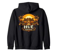 Hue Vietnam Imperial City Sunset Travel Design Zip Hoodie