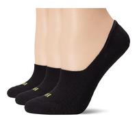 HUE Women's Air Cushion Liner 3 Pack, Black, 9-11, Black, One Size