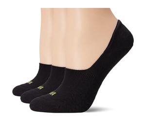 HUE Women's Air Cushion Liner 3 Pack, Black, 9-11, Black, One Size