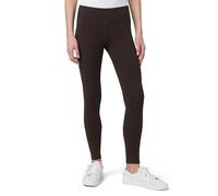 HUE Women's Cotton Ultra Legging with Wide Waistband, Assorted, Espresso, Medium