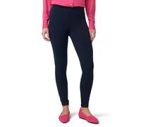 HUE Women's Cotton Ultra Legging with Wide Waistband, Assorted Pants, Navy, Large
