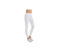 HUE Women's Cotton Ultra Legging with Wide Waistband, Assorted, White, XS