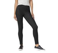 HUE Women's Curvy Fit Essential Denim Leggings Hosiery, Black, M