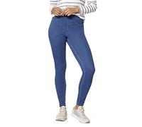 HUE Women's Curvy Fit Essential Denim Leggings Hosiery, Medium Wash, 1X