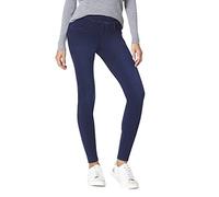 HUE Women's Game Changing Denim High Rise Legging Hosiery, Dark Rinse Wash, XS